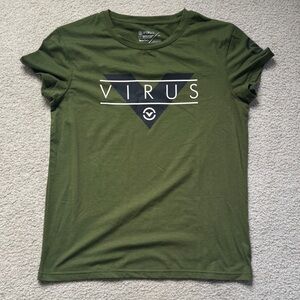 Adidas Olive Green Graphic Tee
